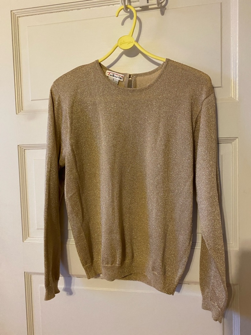 Vintage Y2K Talbots Metallic Gold Sweater